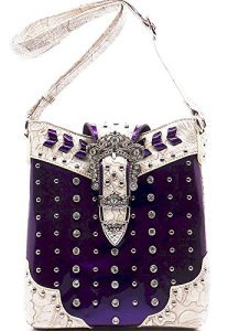 Rhinestone Buckle Cross Body Carrying Bag