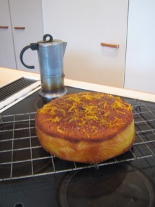 Syrup glaze & zest decoration applied