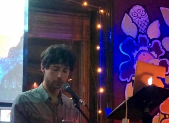 Joao Morais read a story I'd never heard before. I liked it a lot. It's available in Seren's New Welsh Short Stories book.