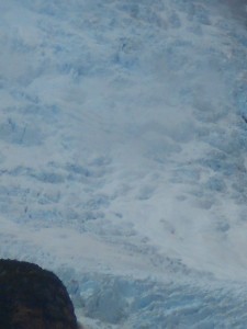 The blue seemed to glow from an inner light inside the glacier.