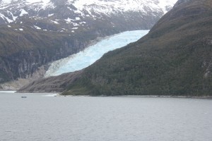 Fishing boat, wide shot.