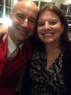 Mark Levengood och jag. Han var bäst. I en helt egen klass. Skrattade så jag grät. Fantastisk människa.