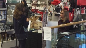 This young lady asked lots of intriguing questions about the Paige Maddison Series. Thank you for the conversation.
