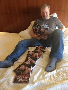 Damon Suede shows off his new novel, PENT UP!