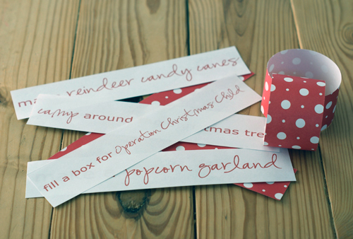 printable advent chain
