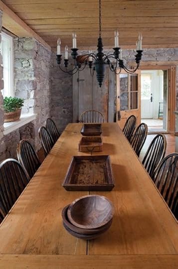large farmhouse table: 