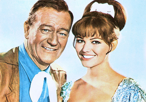 Claudia Cardinale and John Wayne in Circus World (1964)