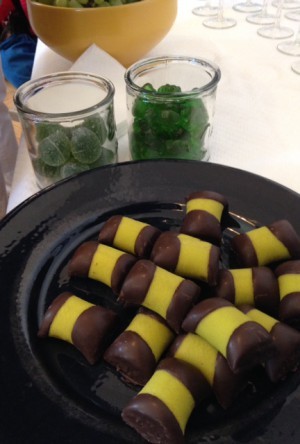 Bokhandeln dukade upp med grönt - så himla fint!