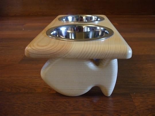 Raised 2-Bowl Cat Feeder