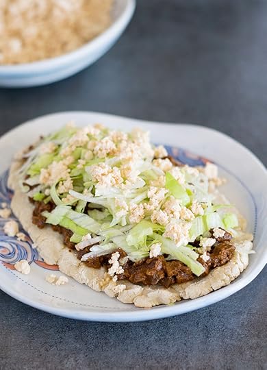 Vegan Slow Cooker Mole Mushroom Taco Filling, Huaraches and My Trip to Cancun