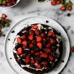 Strawberry Cookies and Cream Cake