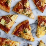Pepperoni Pineapple and Hatch Chile Pizza