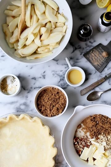 Pear Bourbon Crumble Pie