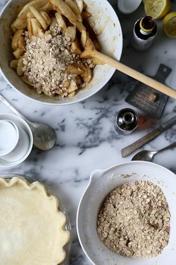 Pear Bourbon Crumble Pie