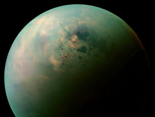 Saturn's moon Titan, which figures prominently in the story. Credit: NASA