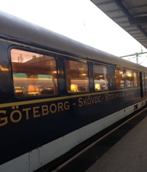 Vi åkte med det här fantastiska tåget hem - Blå tåget