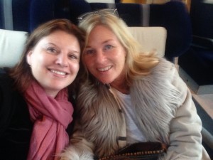 Trötta (vi gick upp tidigt) men very happy