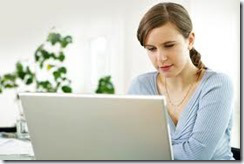 woman computer