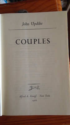 Couples by John Updike, 1st Edition 1st Printing
