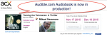 audible-audio version of Taming the Telomeres in production