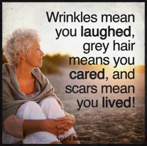 Wrinkles Gray Hair