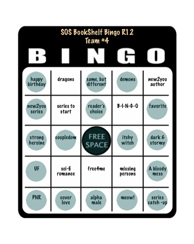 SOS book shelf bingo card