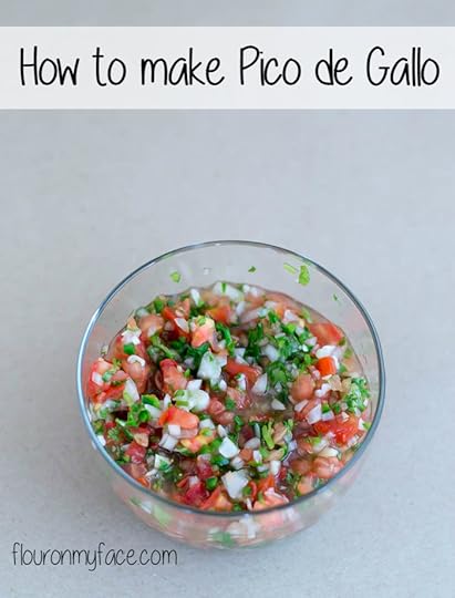 How to make Pico de Galo authentic Mexican Salsa recipe via flouronmyface.com