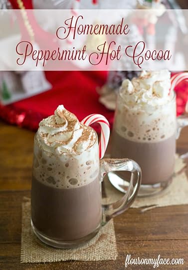 #SweetSwaps Homemade Peppermint Hot Cocoa recipe via flouronmyface.com