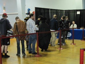 Queue for Graham McNeill Book Signing