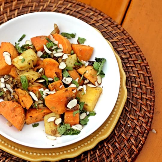 Sweet Potatoes with Shallots and Coriander