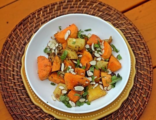 Sweet Potatoes with Shallots and Coriander