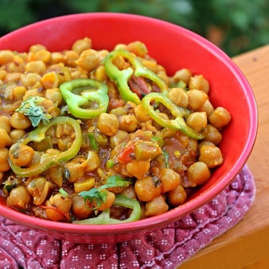 Curried Chickpeas with Bell Peppers