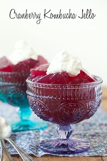 Cranberry Kombucha Jello Recipe via DeliciouslyOrganic.net #recipe #grainfree #paleo