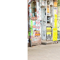 Axel built the cargo bike himself using a Danish design.