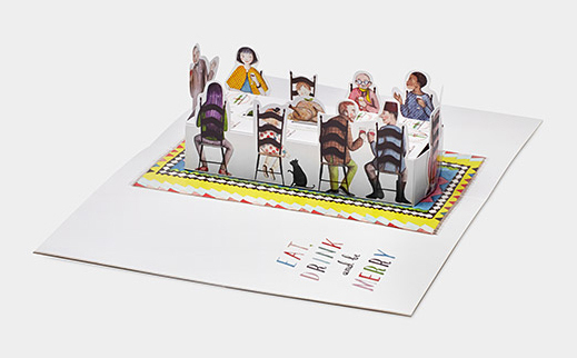 Festive Dinner Table Holiday Cards