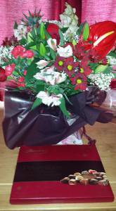 flowers from colleagues