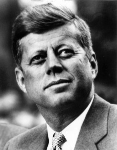 President John Fitzgerald Kennedy, 1961-1963. Portrait distributed by the White House. Please credit
