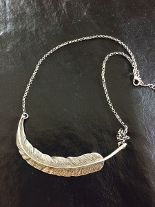 Feather necklace