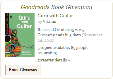 goodreads_giveaway_2015_free_guru_with_guitar_life_like_guitar_tune_play_repeat_quote_vikrmn_gwg_novel_chartered_accountant_ca_author_srishti_vikram_verma_tpr