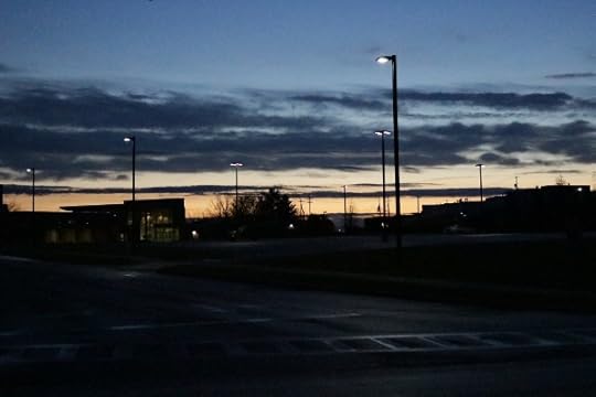Niskayuna High School a bit before sunup.