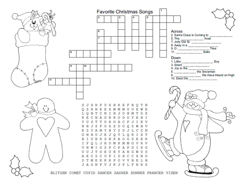 Printable Christmas Placemat