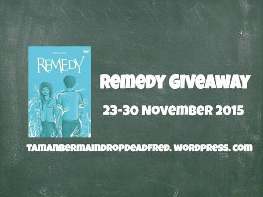 Giveaway novel Remedy