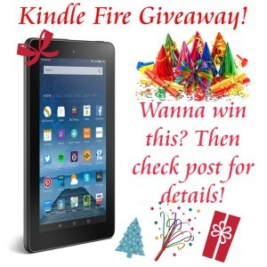 Kindle fire giveaway post