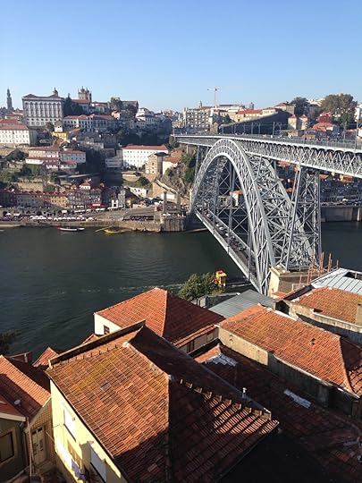 A view from Porto's teleferico, which passes directly over some of the city's--and the world's--best-known port wine producers.