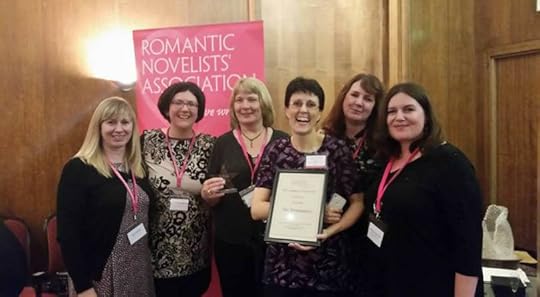 Award-winning Romaniacs! Sue, Catherine, jan, Laura, Debbie & Vanessa, with Celia & Lucie holding the fort back at Romaniac HQ, but with us in spirit.
