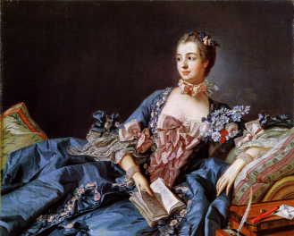 Madame de Pompadour, mistress of Louis XV of France, circa 1750.
