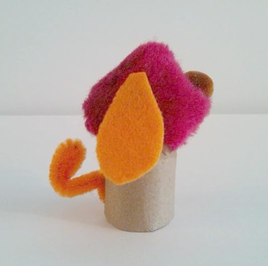 make a cardboard roll puppy