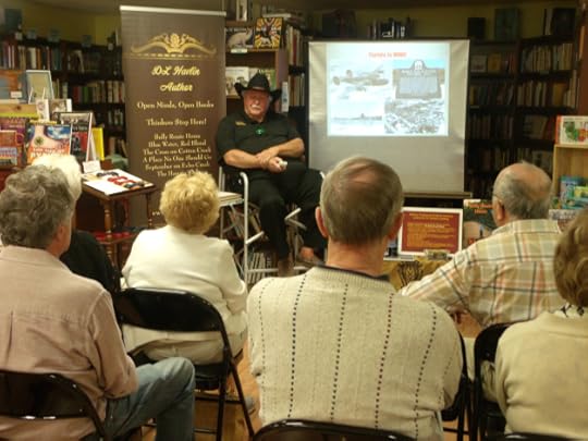 Speaking to my favorite folks, readers, at the Copperfish Bookstore in Punta Gorda, FL. 