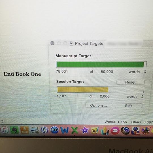 Done! Another book written! Came in just under target but I'm sure it'll be 85k+ once I'm done with revisions. #amwriting #NaNoWriMo #bookstagram #books #instabook