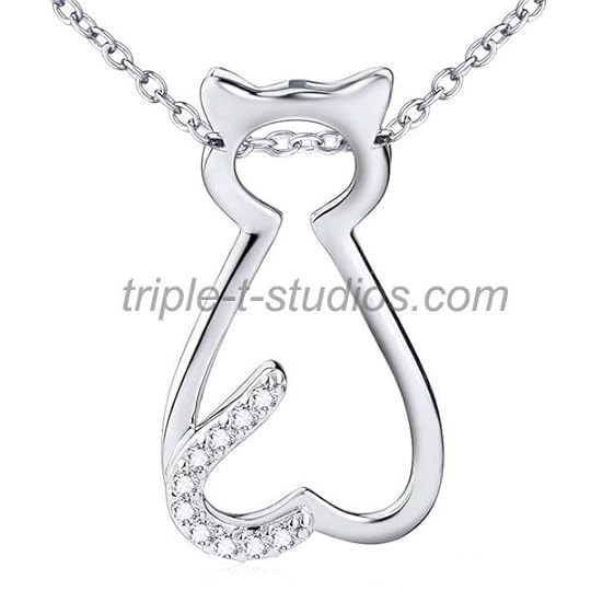 Classy Cat Silver Necklace